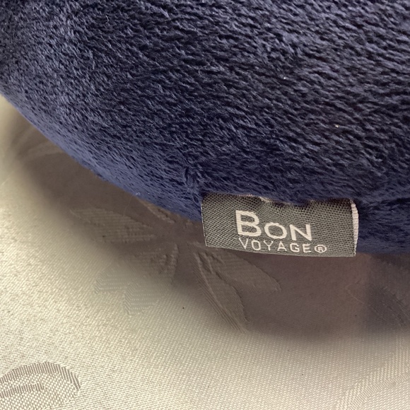 Comfortable NAVY BLUE  Travel Neck Pillow Soft Support‎ Airplane Car Bus Train - Picture 3 of 5